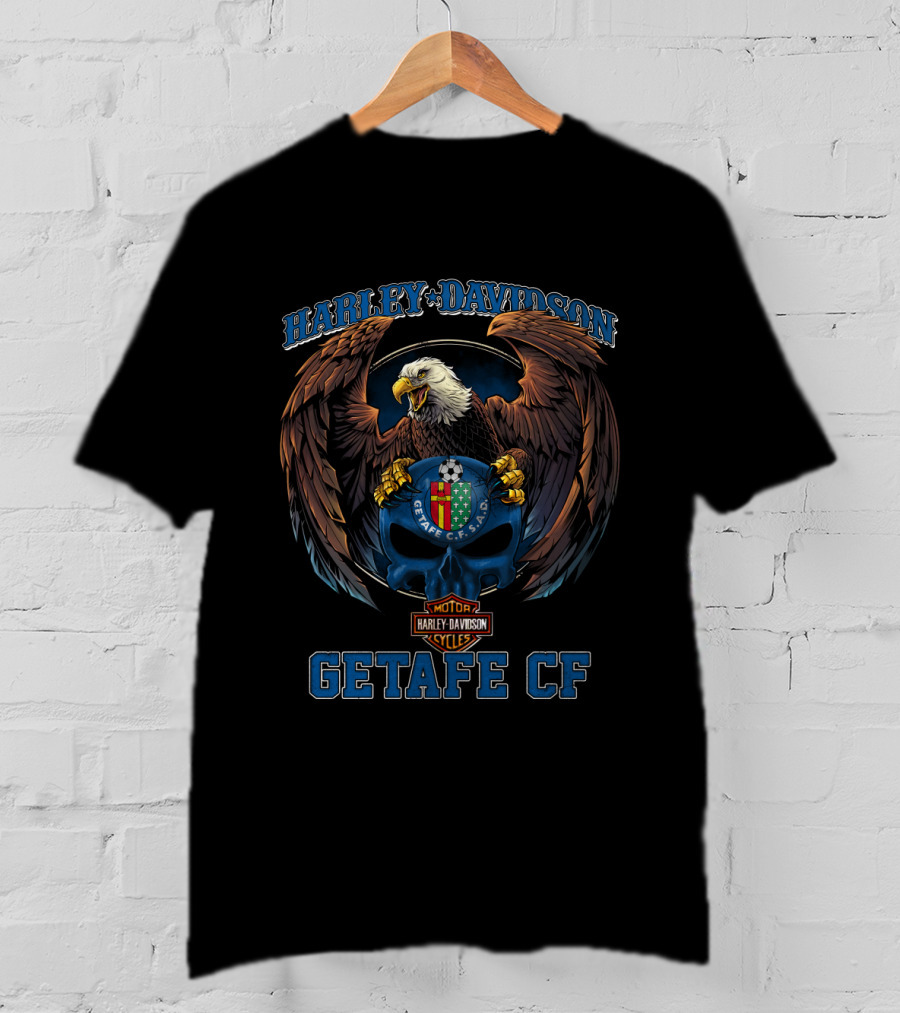 Harley Davidson Getafe Cf Motor Cycles Eagle Crest T-Shirt
