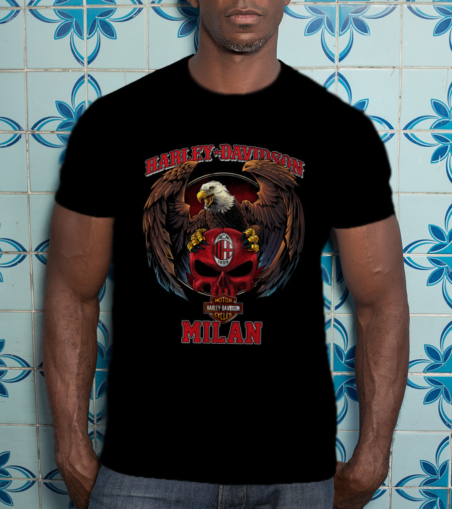 Harley Davidson Milan Eagle Acm 1899 T-Shirt