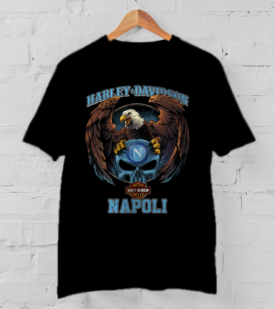 Harley Davidson Napoli Eagle Motor Cycles T-Shirt