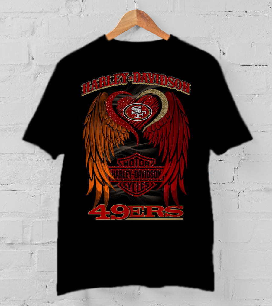 Harley Davidson Motor Cycles San Francisco 49ers T-Shirt