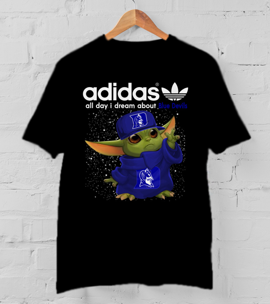 All Day I Dream About Blue Devils Yoda T-Shirt
