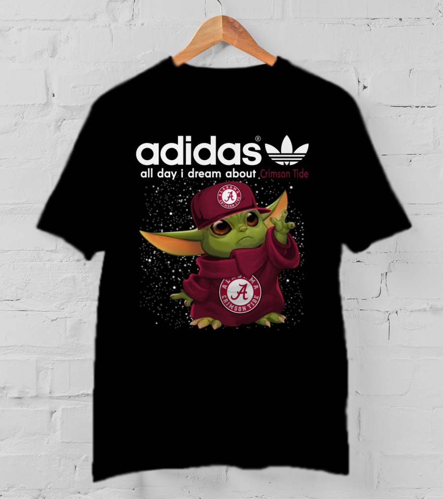 All Day I Dream About Crimson Tide Yoda Alabama T-Shirt