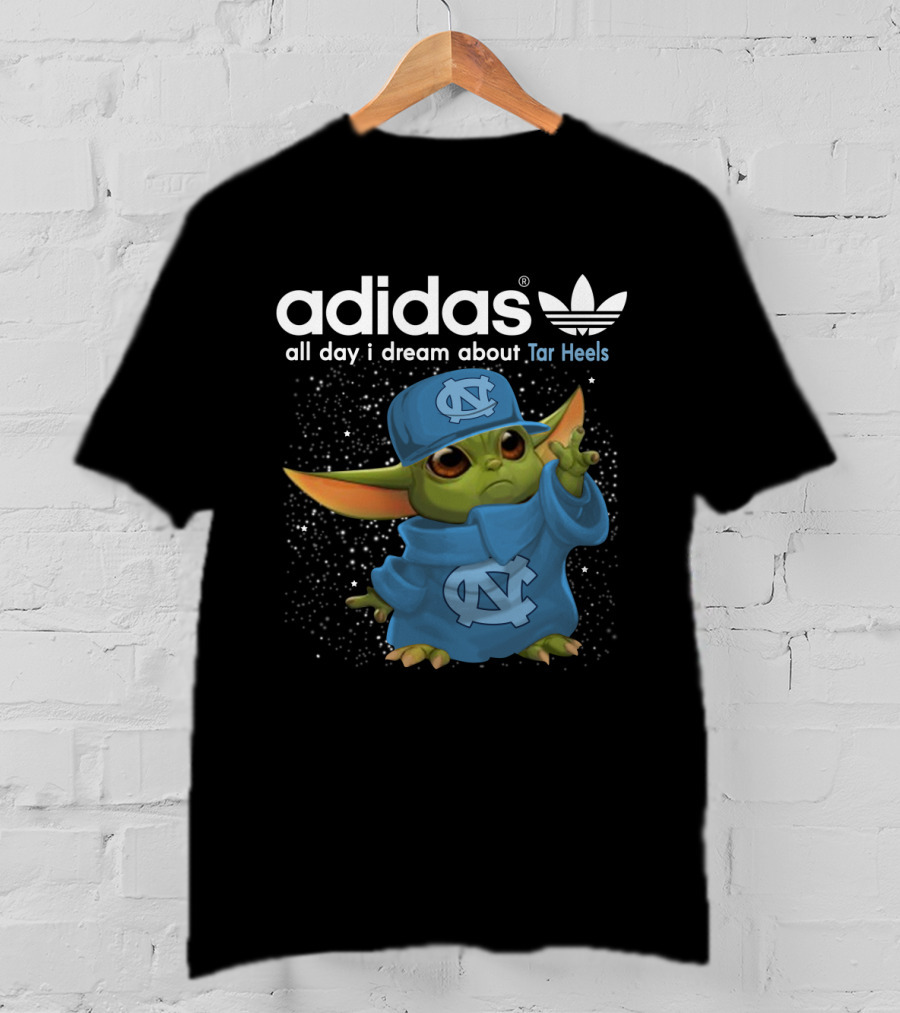 All Day I Dream About Tar Heels Baby Yoda NC T-Shirt