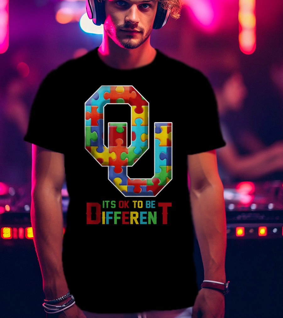 OU It's OK To Be Different Puzzle T-Shirt