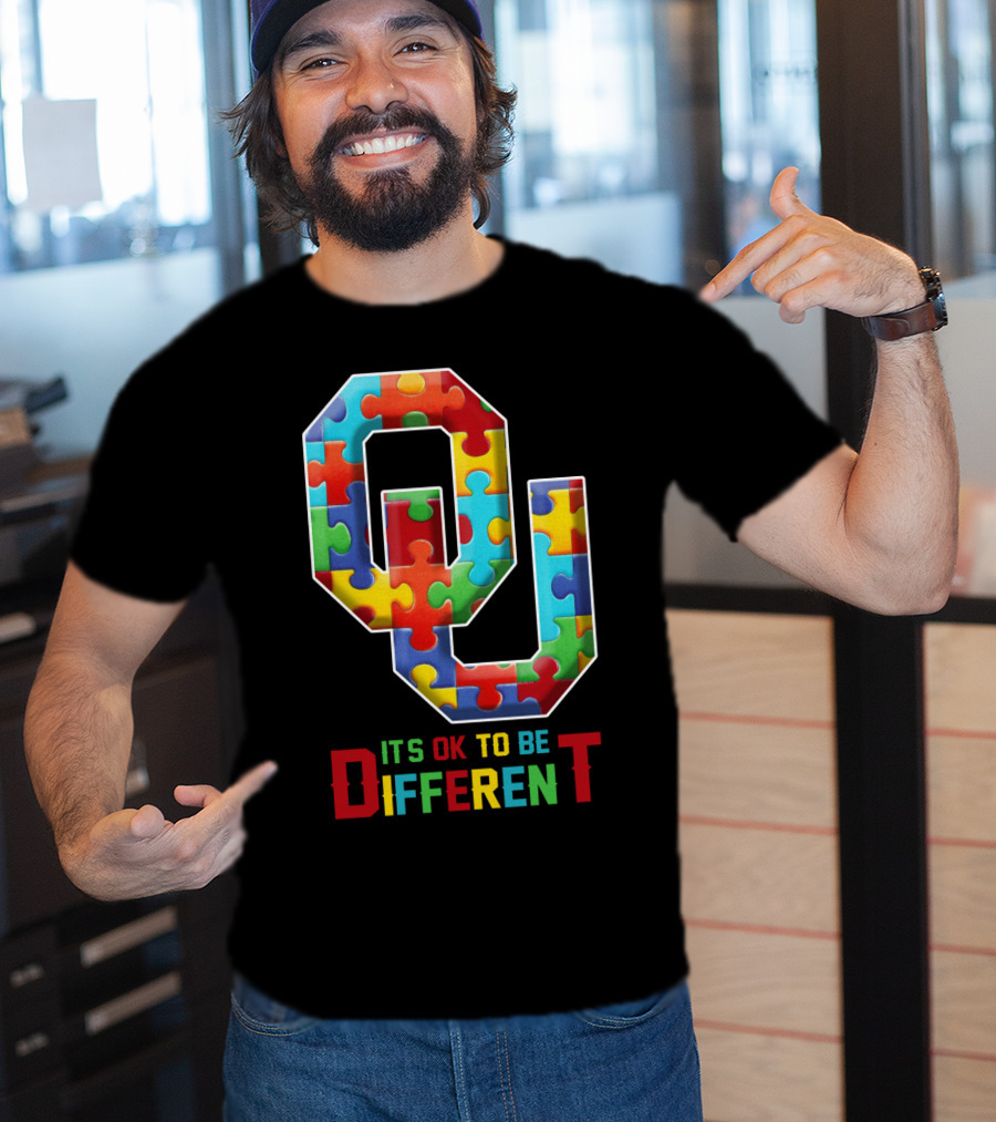 OU It's OK To Be Different Puzzle T-Shirt