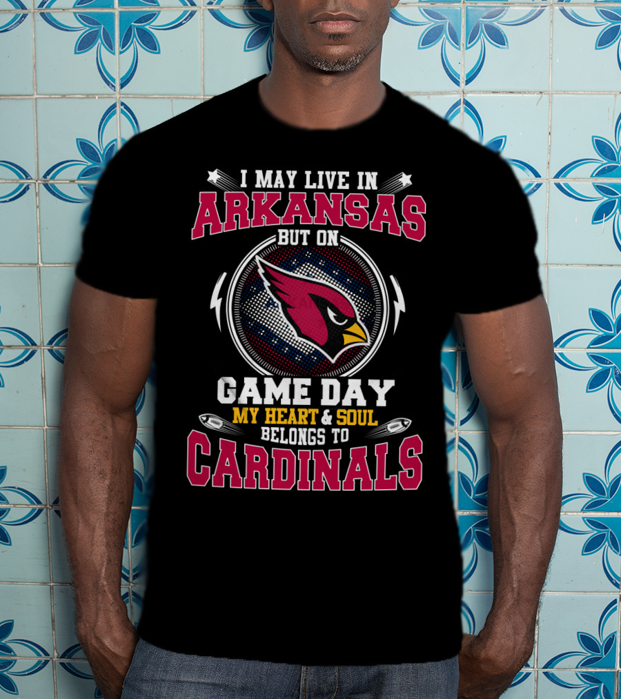 Arkansas Game Day My Heart And Soul Belongs To Cardinals T-Shirt