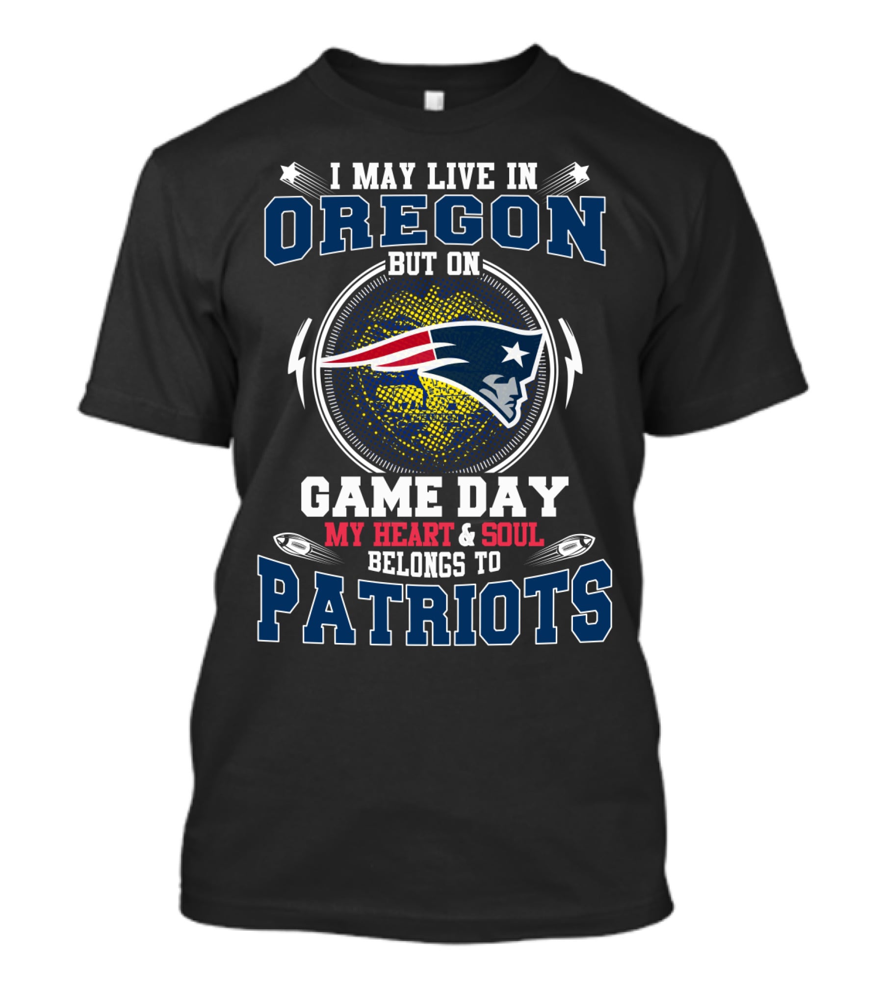 Oregon Game Day My Heart And Soul Belongs To Patriots T-Shirt