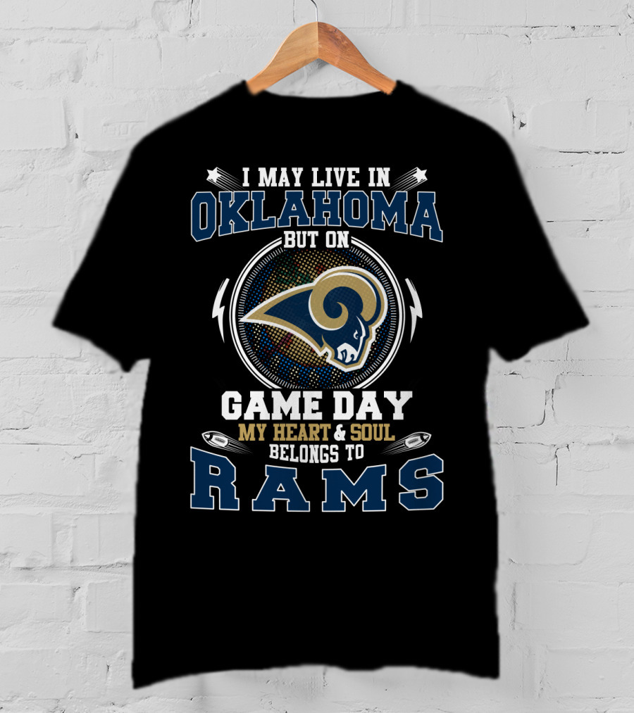 Oklahoma Game Day Heart And Soul Belongs To Rams T-Shirt
