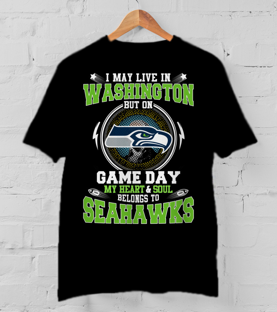 Washington Game Day My Heart Soul Belongs To Seahawks T-Shirt