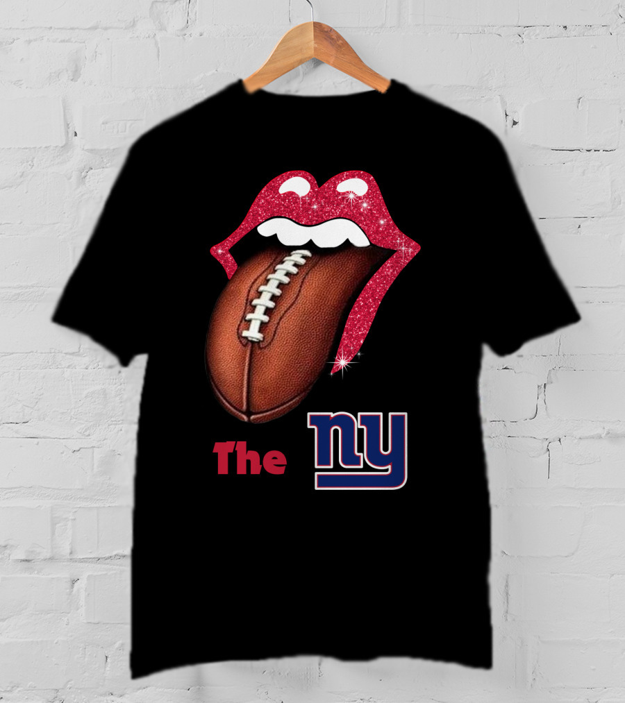 The NY SMILE GIANTS Football Tongue T-Shirt