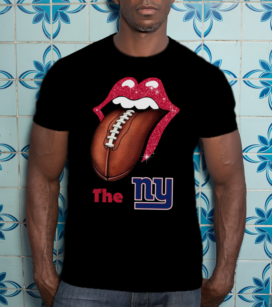 The NY SMILE GIANTS Football Tongue T-Shirt