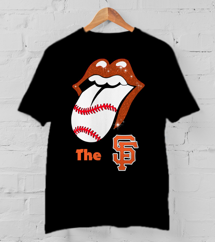 The SF Giants Baseball Tongue T-Shirt
