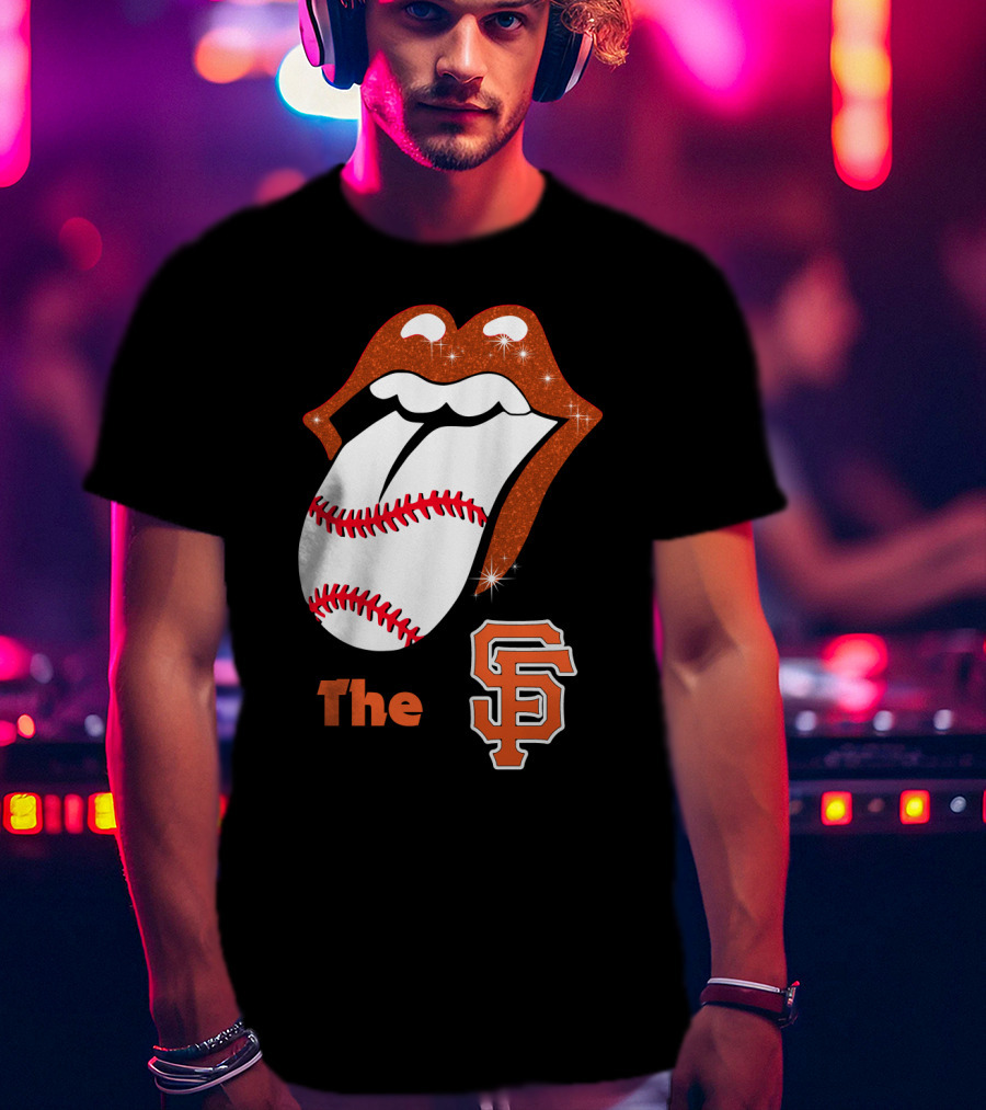 The SF Giants Baseball Tongue T-Shirt