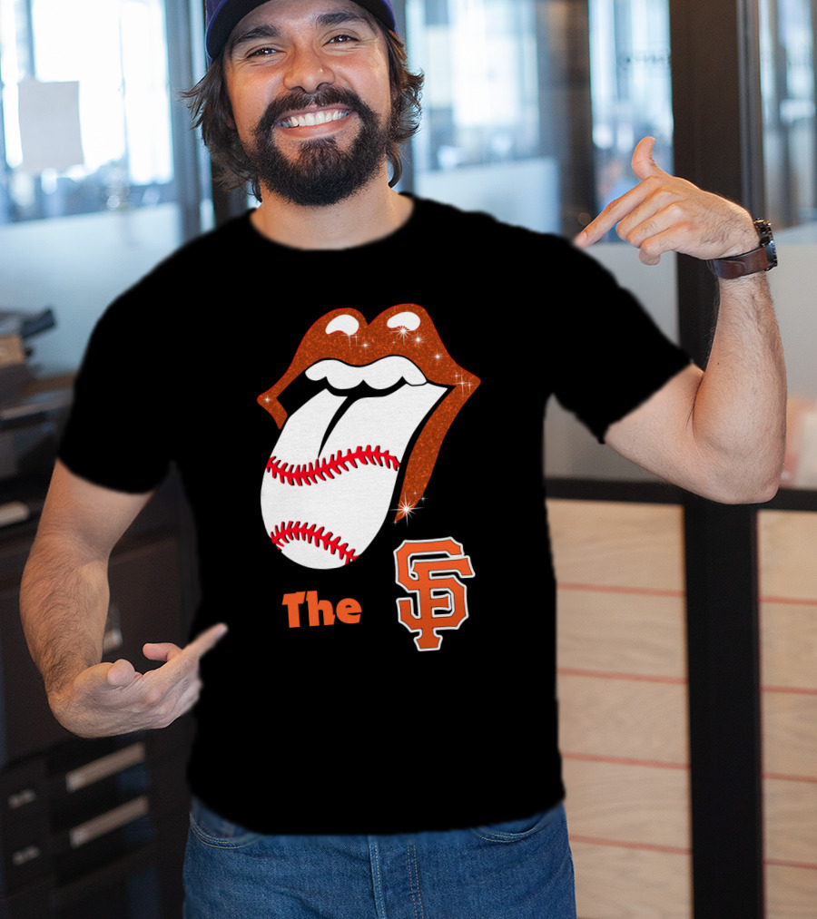 The SF Giants Baseball Tongue T-Shirt