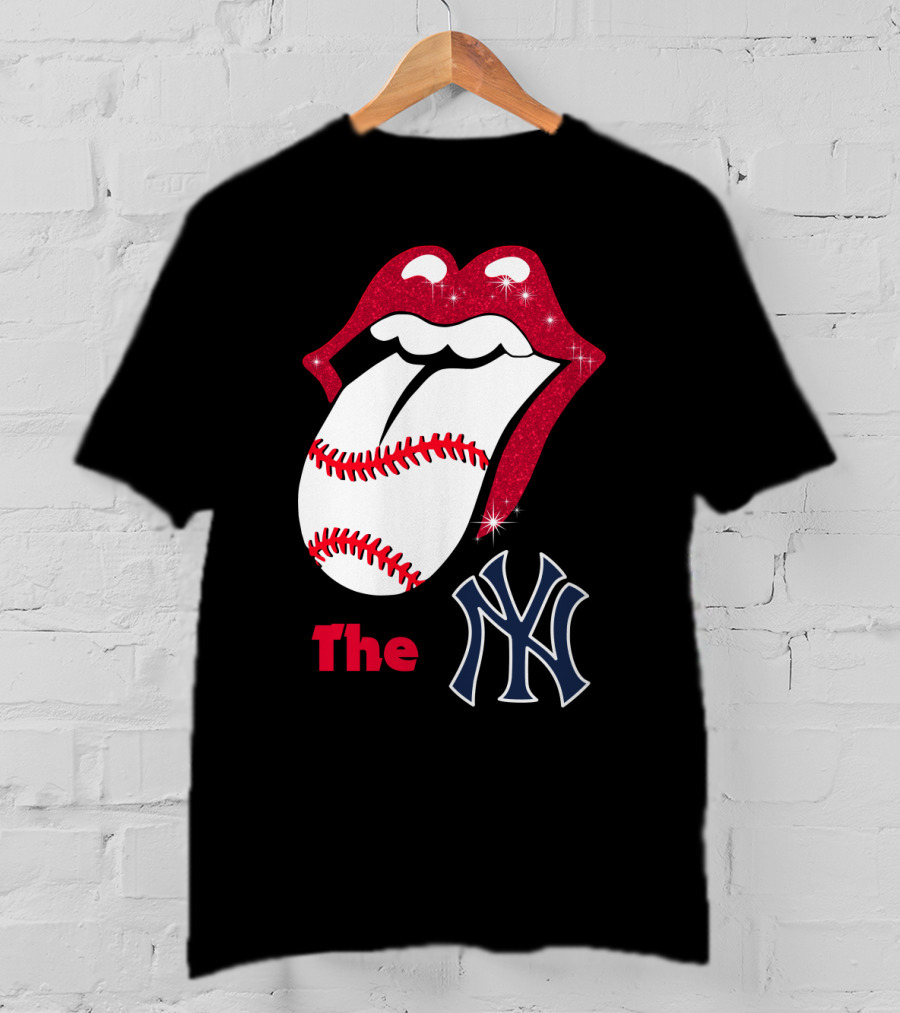 The Yankees Baseball Rolling Tongue T-Shirt