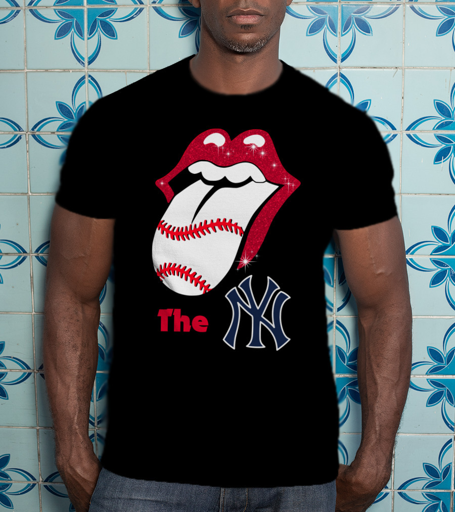 The Yankees Baseball Rolling Tongue T-Shirt