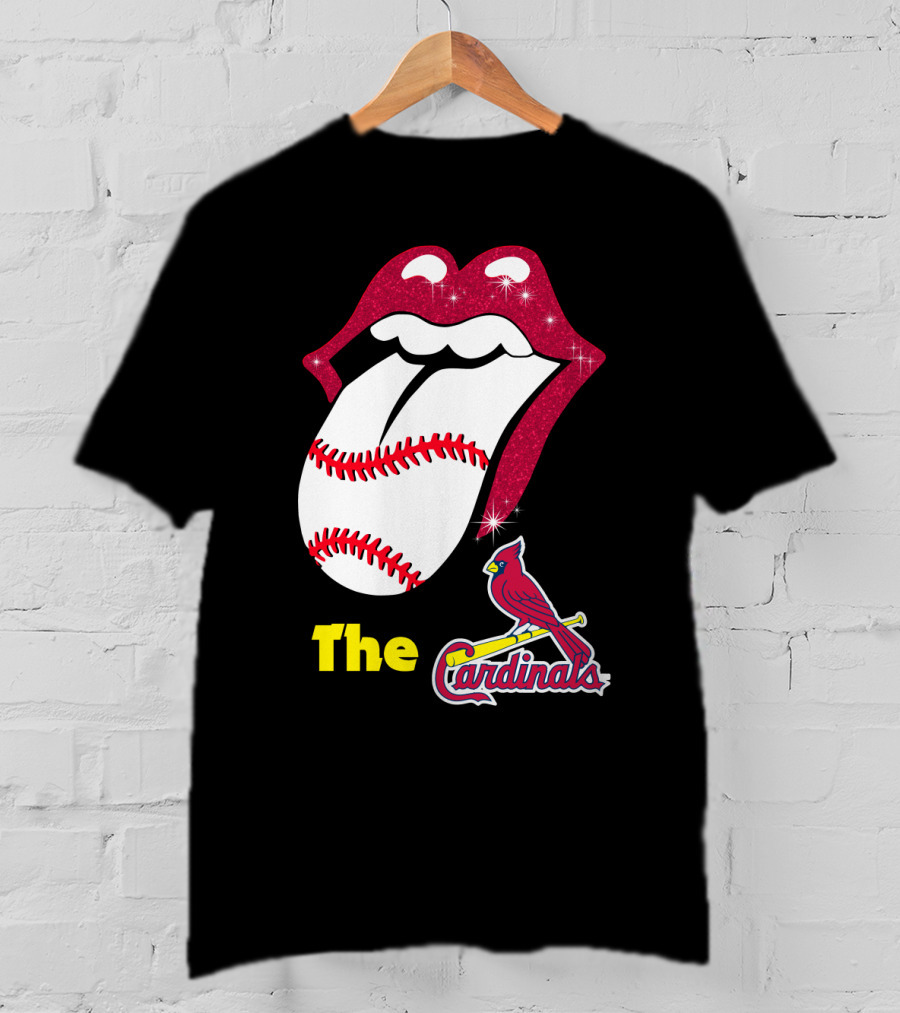 The Cardinals Baseball Tongue Lips T-Shirt