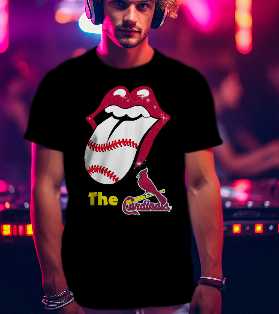 The Cardinals Baseball Tongue Lips T-Shirt