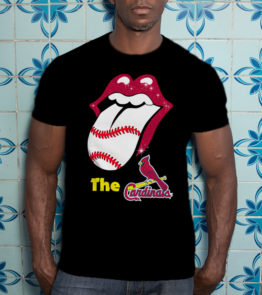 The Cardinals Baseball Tongue Lips T-Shirt