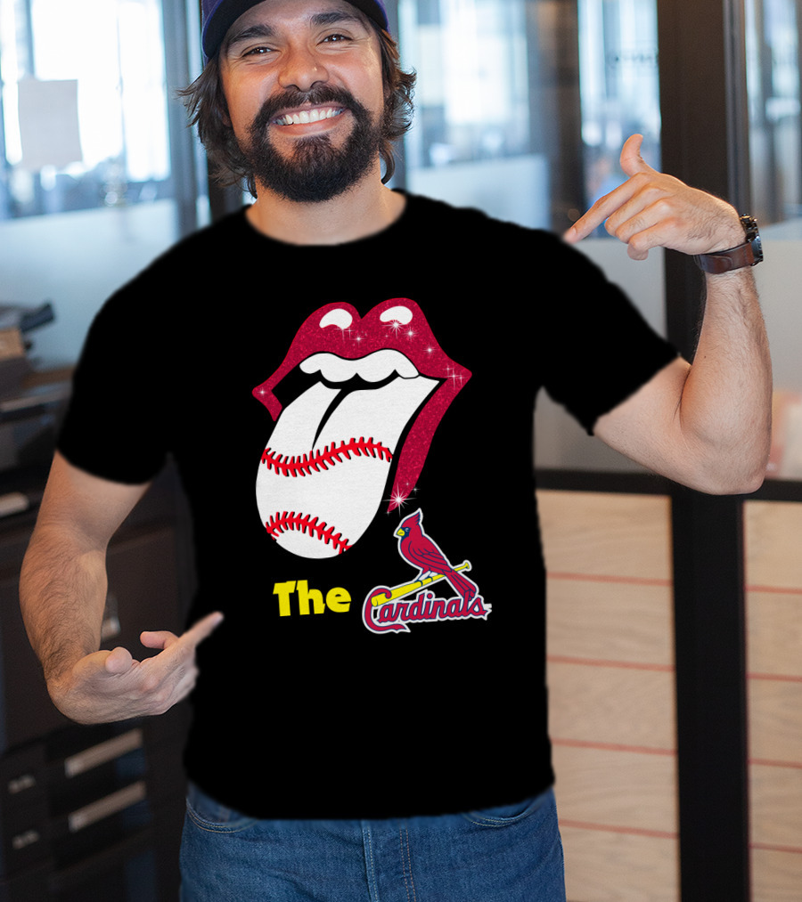 The Cardinals Baseball Tongue Lips T-Shirt