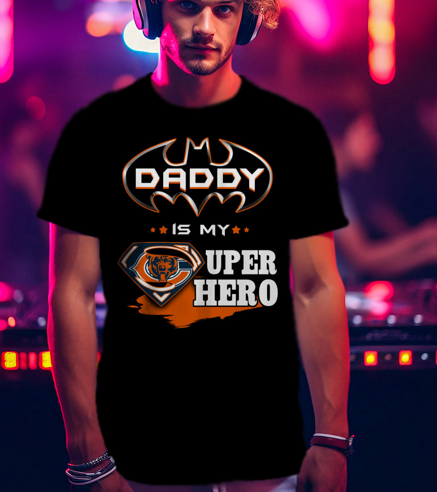 Daddy Is My Super Hero Bears Logo Batman T-Shirt