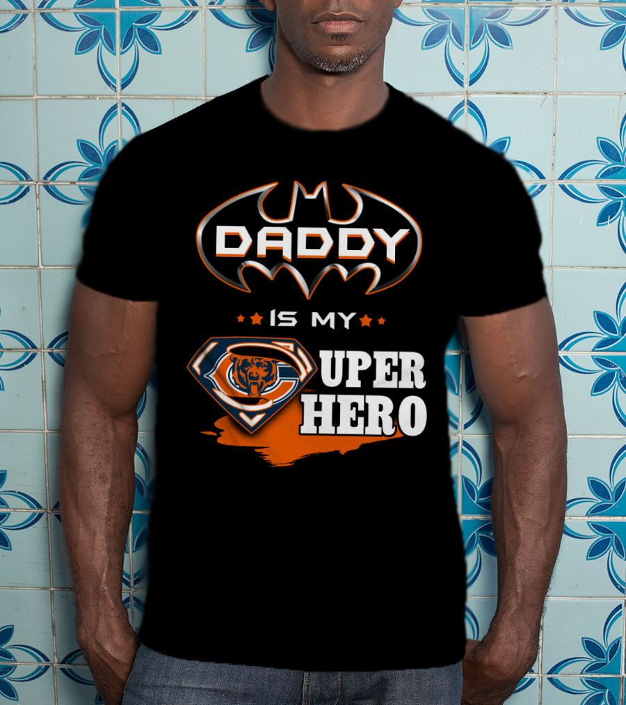 Daddy Is My Super Hero Bears Logo Batman T-Shirt