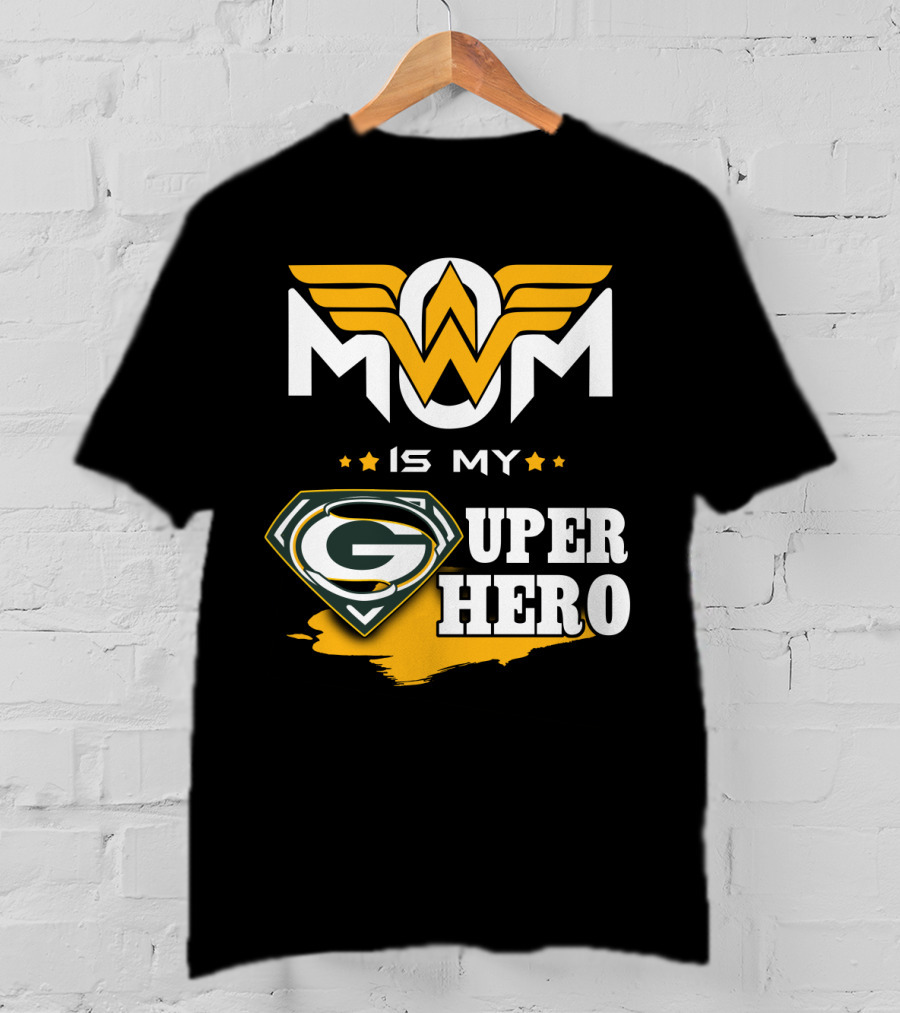 Mom Is My Packers Super Hero T-Shirt