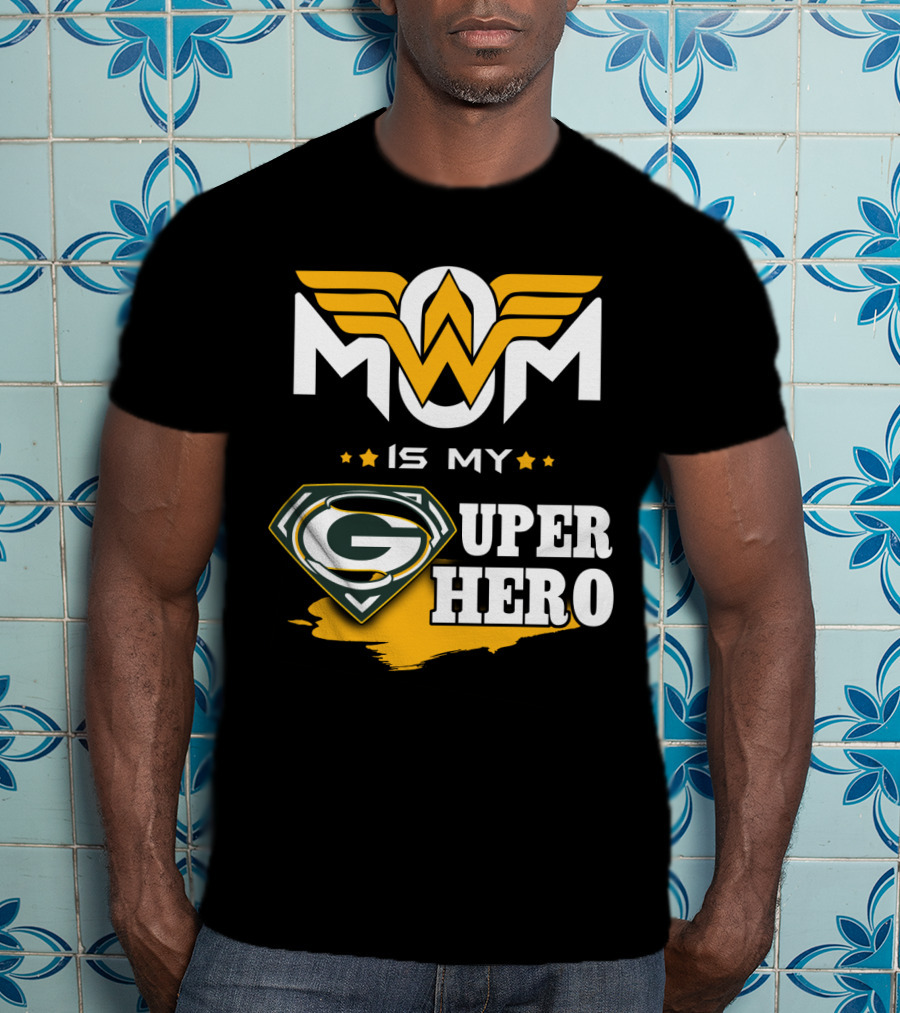 Mom Is My Packers Super Hero T-Shirt