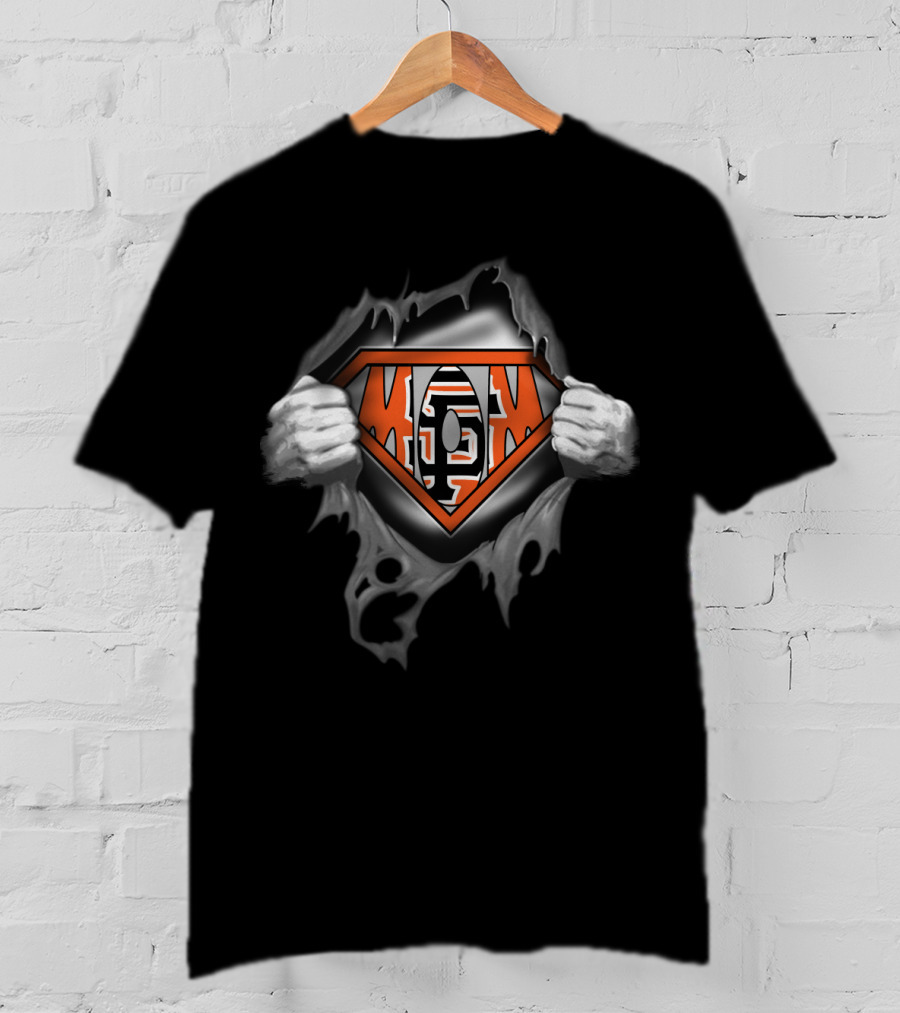 Super Mom Sf Giants Logo Torn T-Shirt