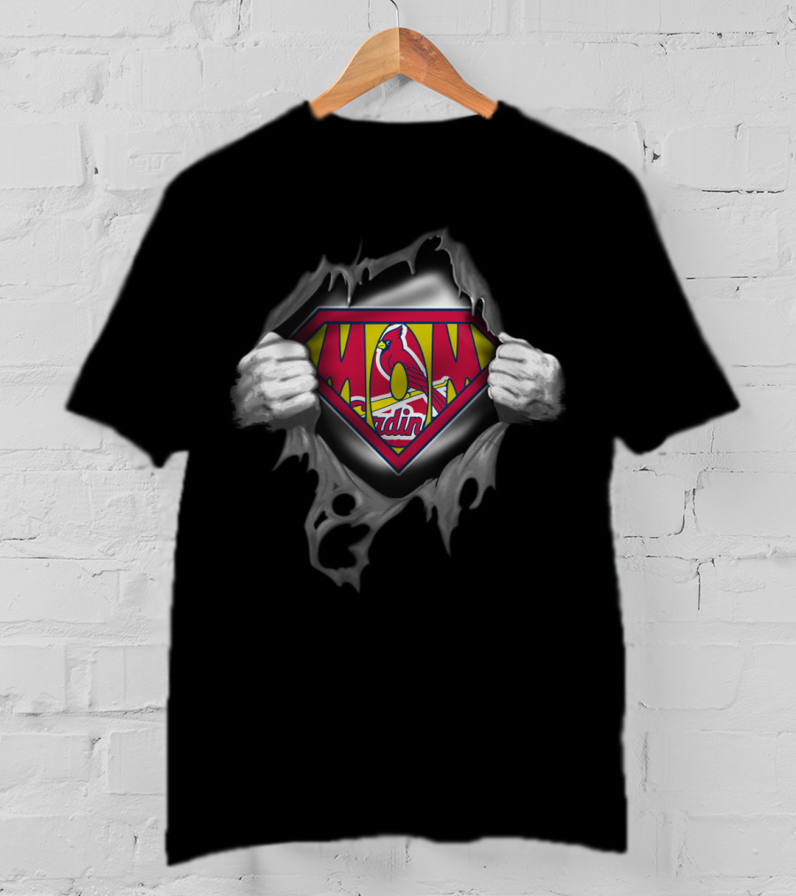 Super Mom Stl Cardinals Logo Heroic T-Shirt