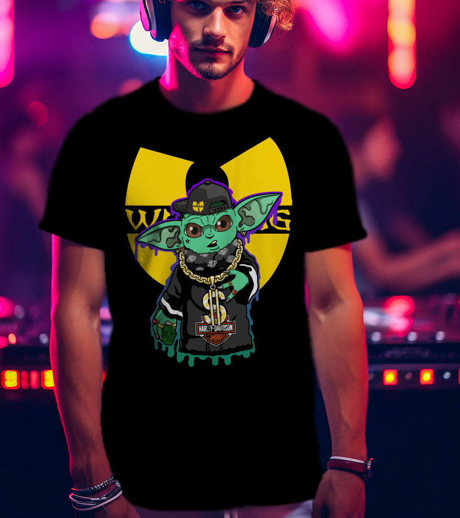 Wu-Tang Clan Harley Davidson Yoda Mashup T-Shirt