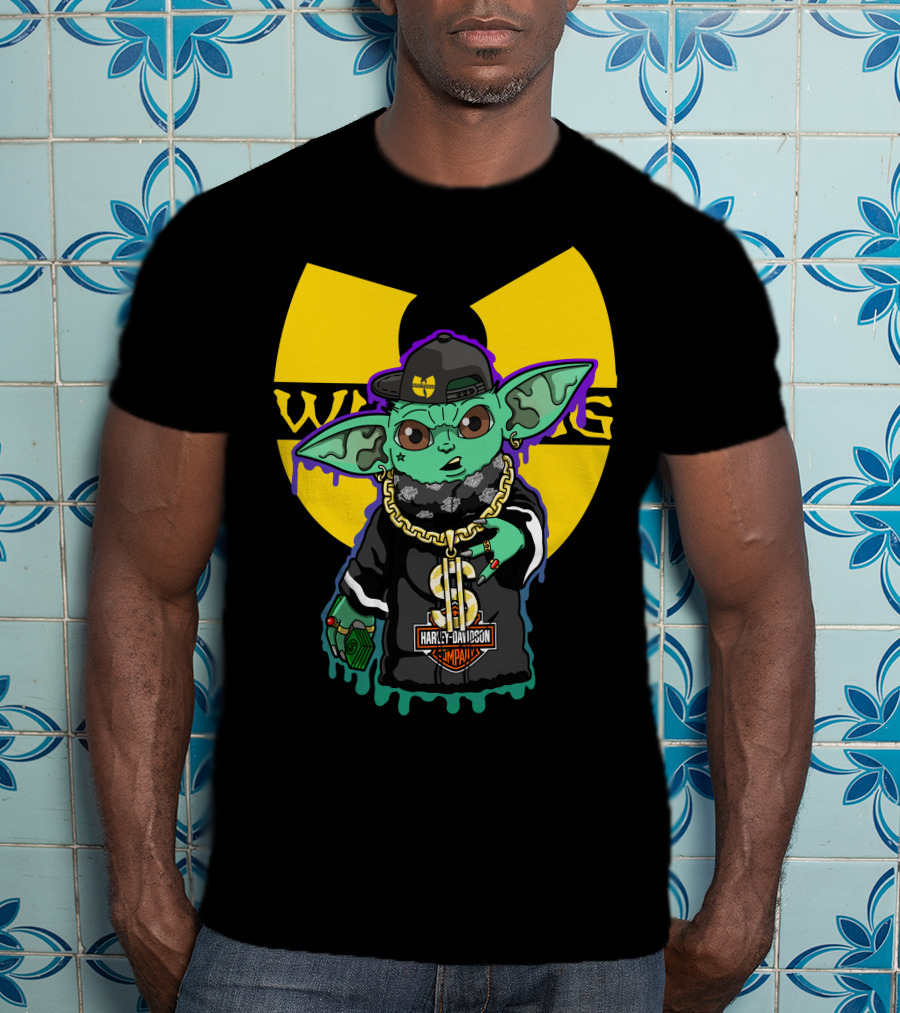 Wu-Tang Clan Harley Davidson Yoda Mashup T-Shirt