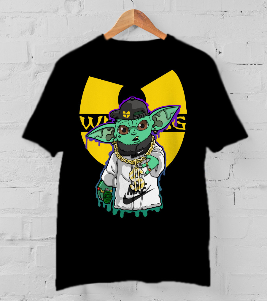 Wu Ni Baby Yoda Wu-Tang Clan Crossover T-Shirt