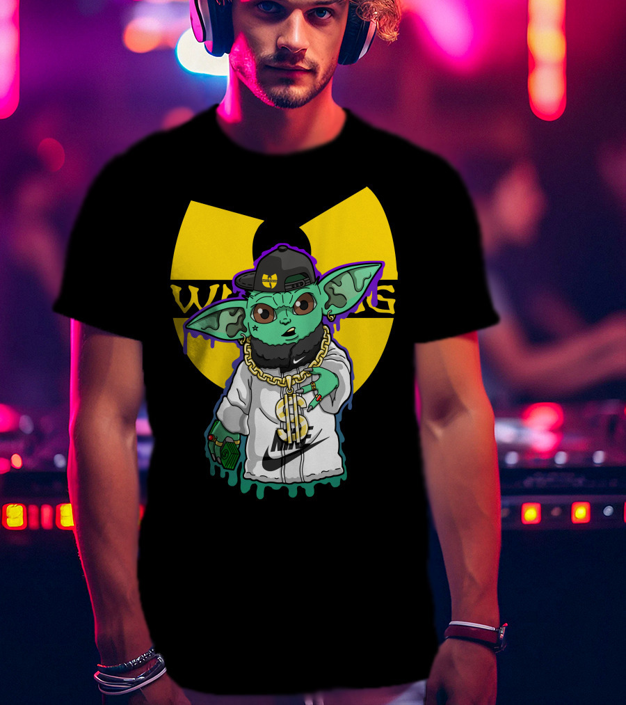 Wu Ni Baby Yoda Wu-Tang Clan Crossover T-Shirt