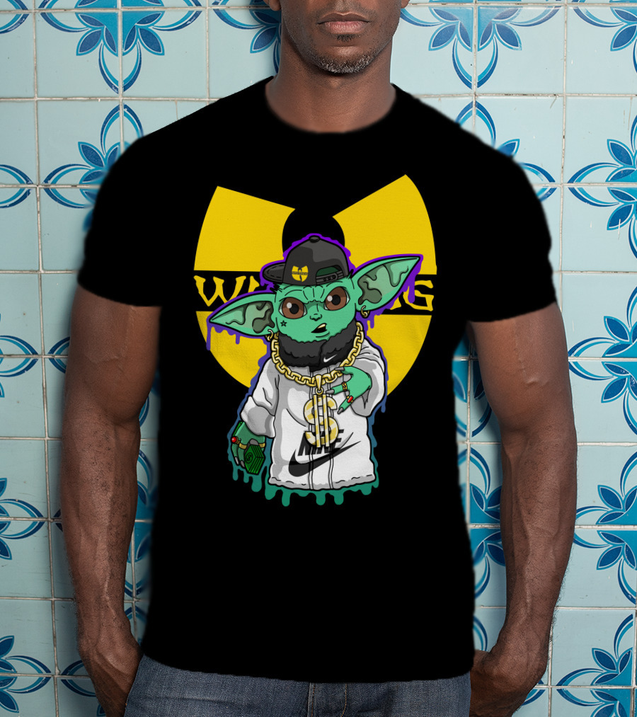 Wu Ni Baby Yoda Wu-Tang Clan Crossover T-Shirt