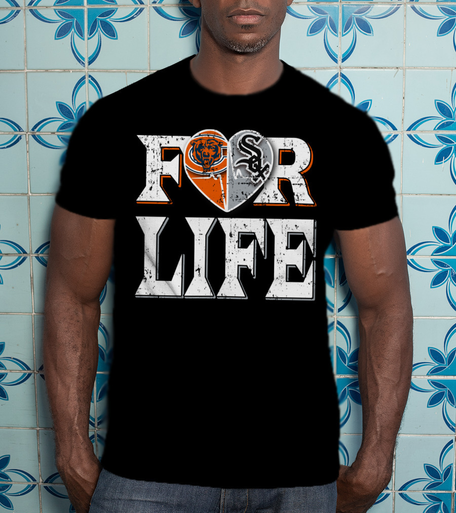 For Life Bears White Sox T-Shirt