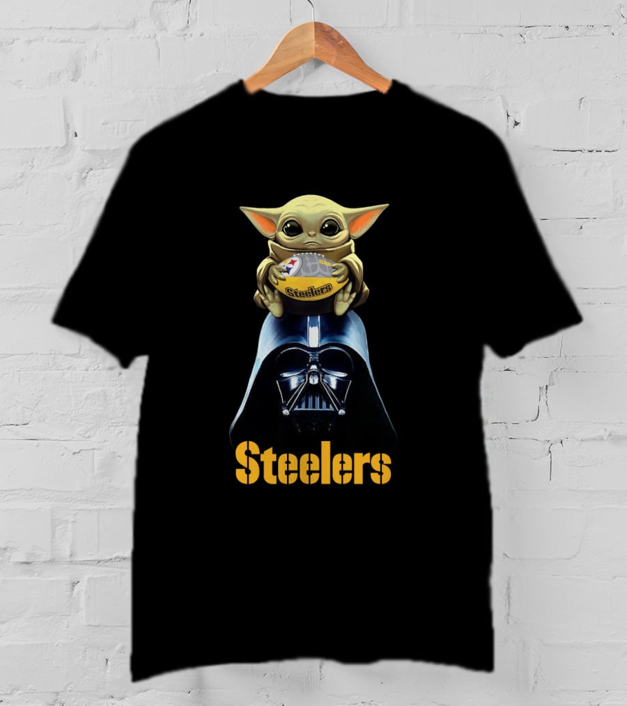 Steelers Baby Alien And Galactic Dark Helmet Fusion T-Shirt