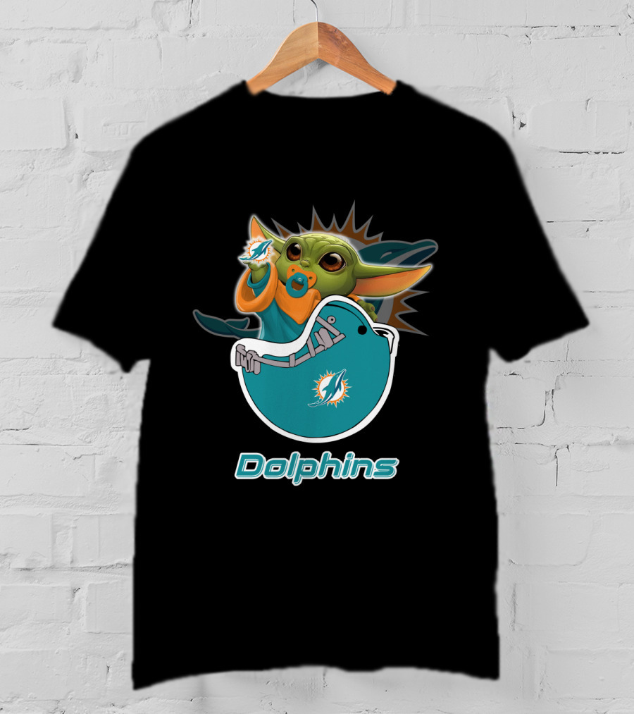Dolphins Yodast Md 009 Miami Football Iconic Crossover T-Shirt