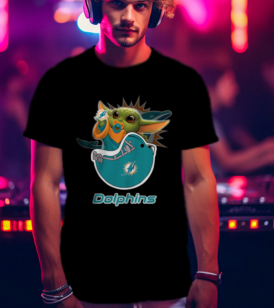 Dolphins Yodast Md 009 Miami Football Iconic Crossover T-Shirt