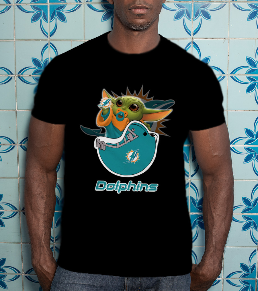 Dolphins Yodast Md 009 Miami Football Iconic Crossover T-Shirt