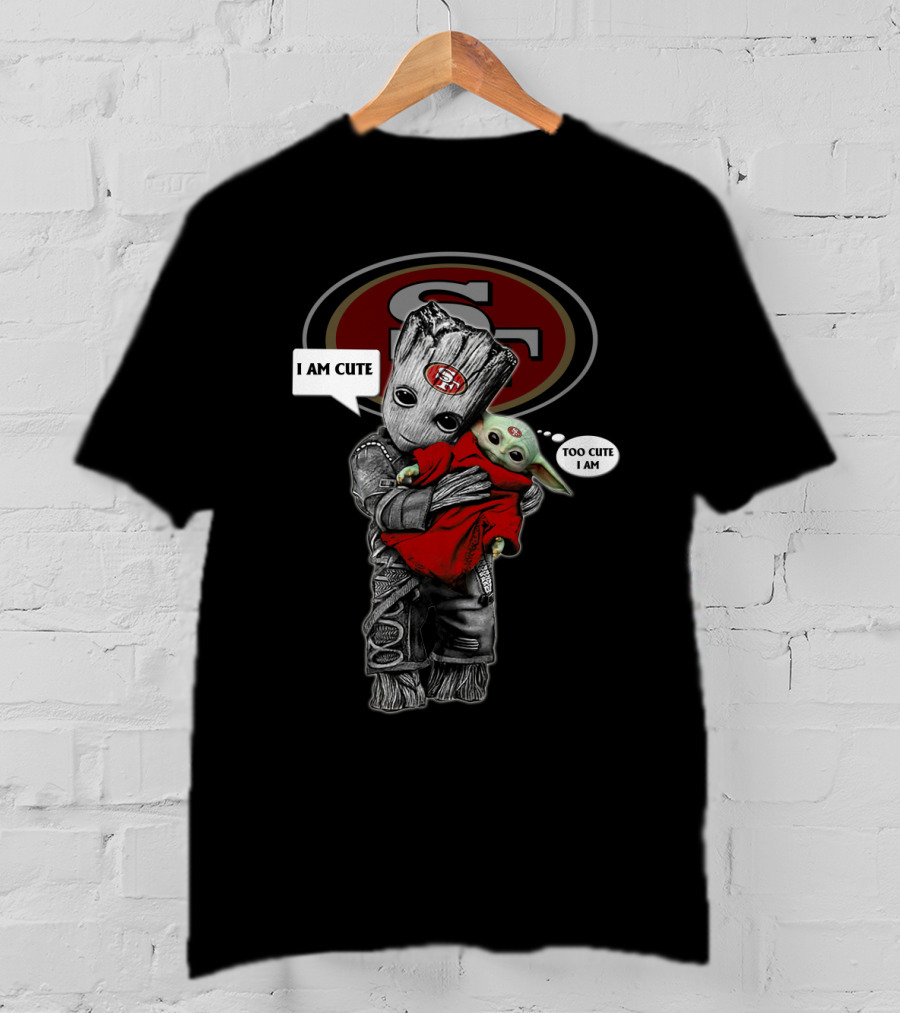 SF49ERS NFL I Am Cute Too Cute I Am YodaST 010 T-Shirt