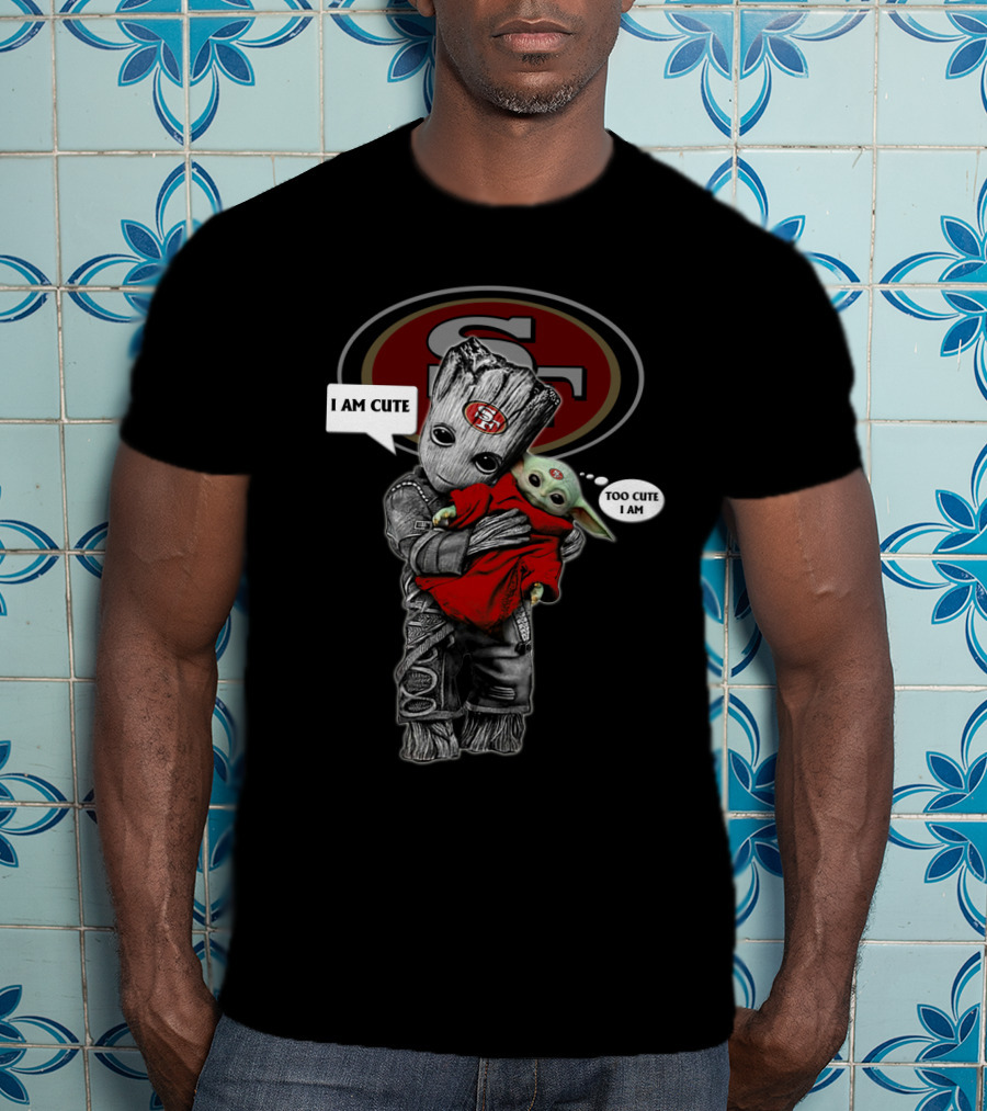 SF49ERS NFL I Am Cute Too Cute I Am YodaST 010 T-Shirt