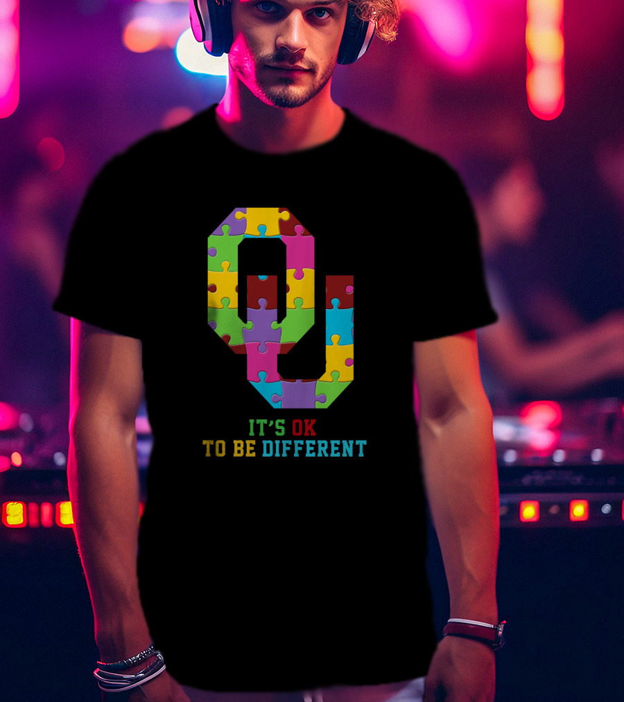 Q Puzzle It's Ok To Be Different T-Shirt