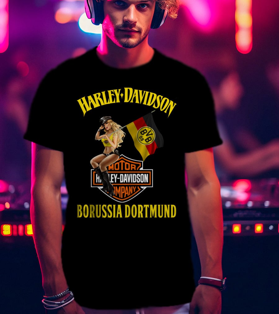 Harley Davidson Borussia Dortmund Bvb 09 Motor Company T-Shirt