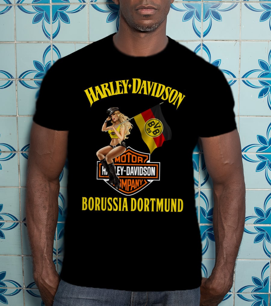Harley Davidson Borussia Dortmund Bvb 09 Motor Company T-Shirt