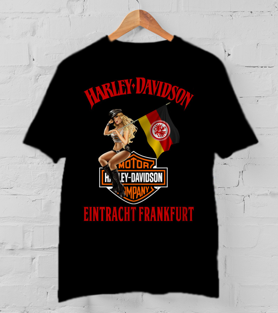 Harley Davidson Eintracht Frankfurt Motor Company Flag Woman T-Shirt