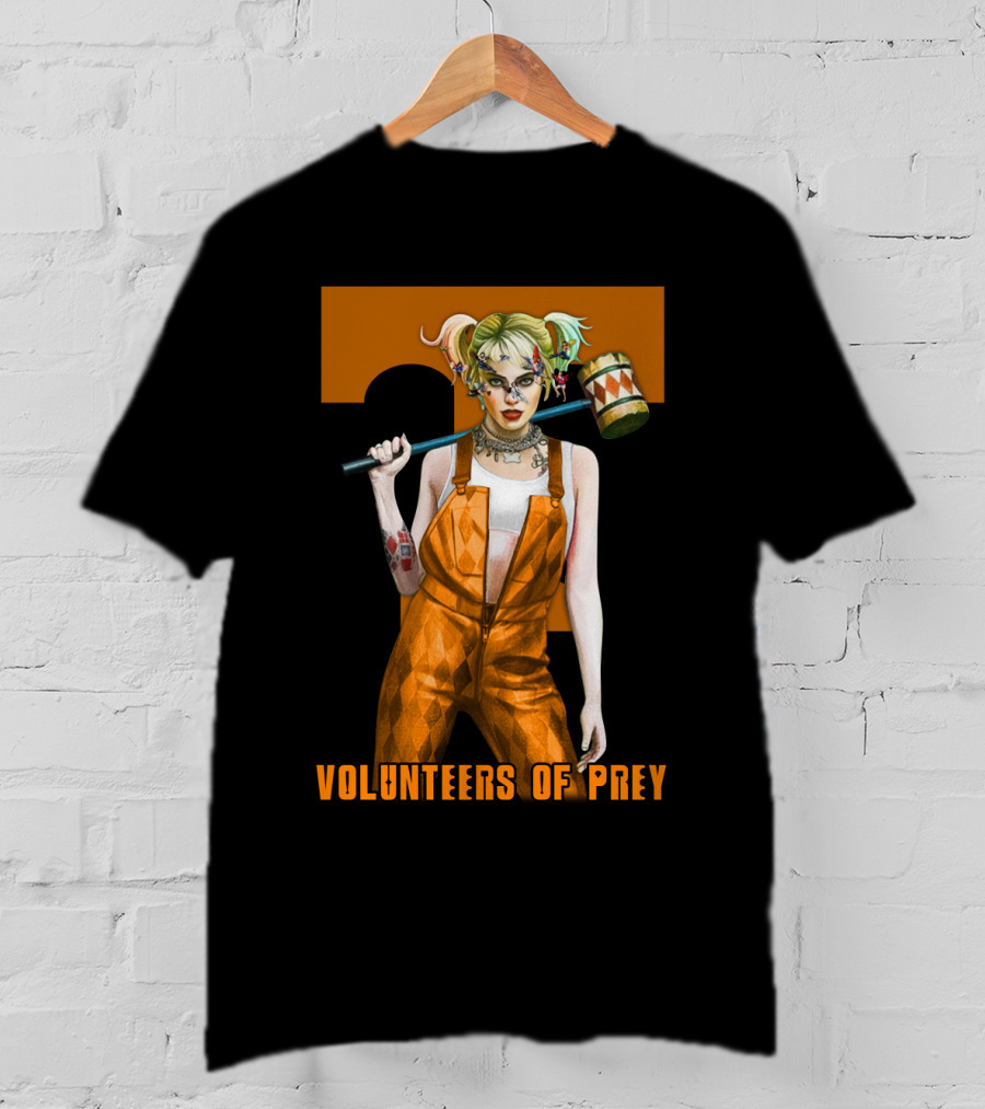 Volunteers Of Prey Tennessee Iconic Figure With Hammer T-Shirt