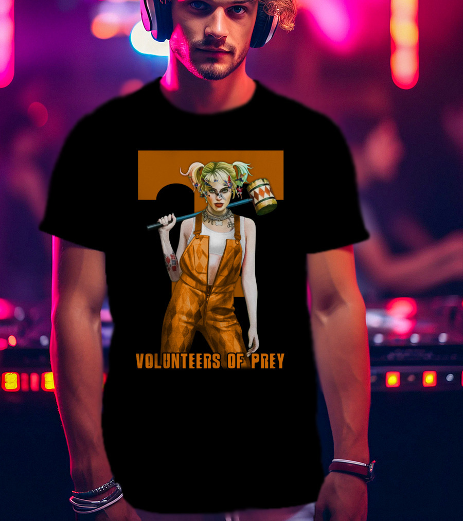 Volunteers Of Prey Tennessee Iconic Figure With Hammer T-Shirt