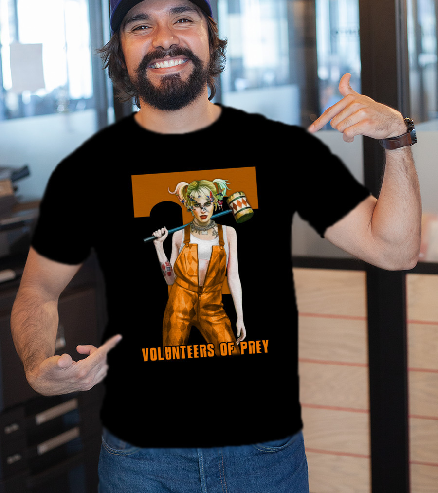 Volunteers Of Prey Tennessee Iconic Figure With Hammer T-Shirt