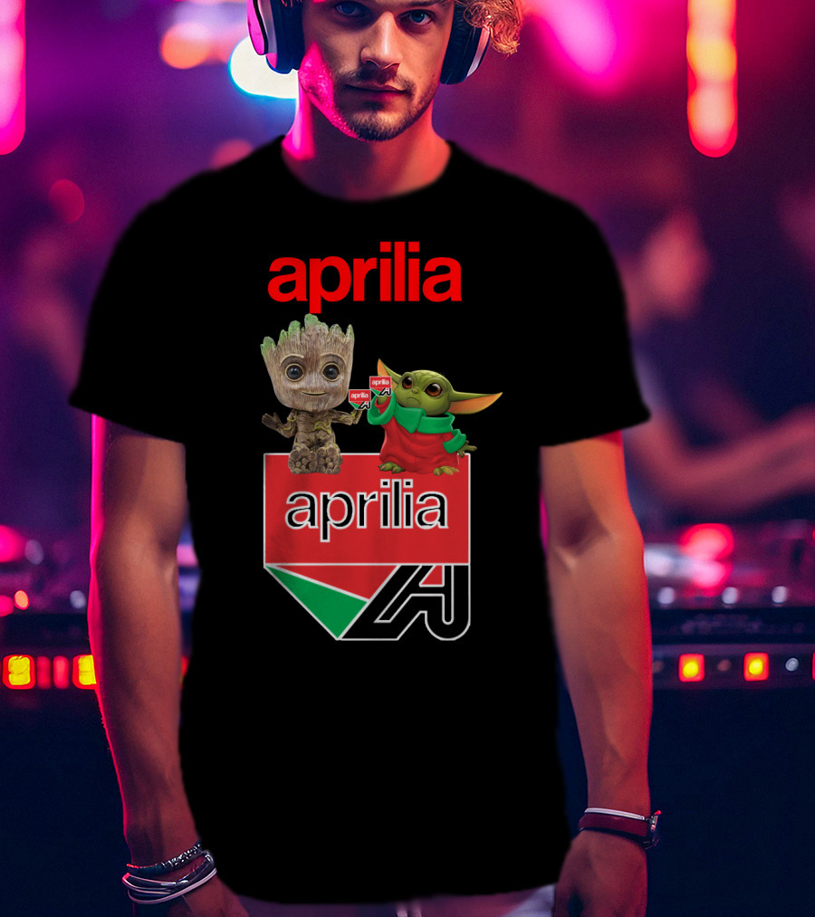 Aprilia Dh 21 Groot Baby Yoda Collaboration T-Shirt